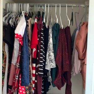 Closet full of clothes